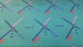 Desain Unik Karpet Bandara Portland Ilhami Puisi sampai Bir