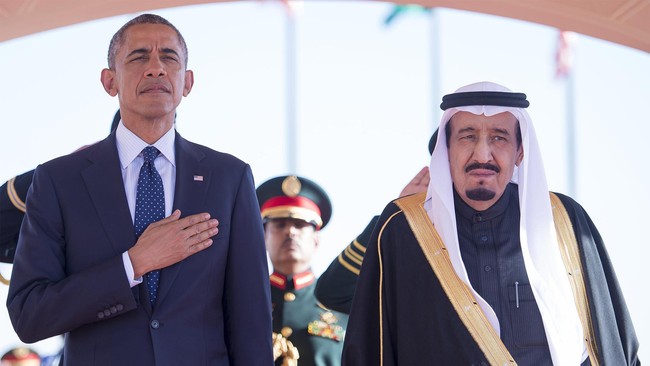 Presiden Barack Obama menyambangi Saudi untuk menyampaikan belasungkawa atas meninggalnya Raja Abdullah.