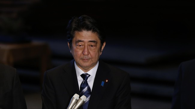 PM Jepang Shinzo Abe menjanjikan Jepang yang bebas senjata nuklir dan tidak membiarkan pihak lain membawa senjata nuklir ke Jepang.