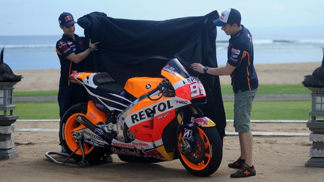 Repsol Honda menjadi tim MotoGP kedua yang meluncurkan motor anyar untuk musim 2015 setelah Movistar Yamaha pada 28 Januari lalu di Madrid.