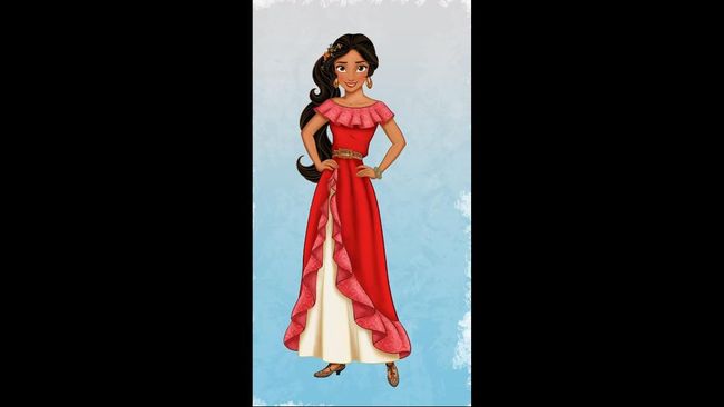 Mewakili keanggunan Latin, Walt Disney Pictures menghadirkan putri baru bernama Elena dari Kerajaan Avalor yang berpenampilan eksotis.