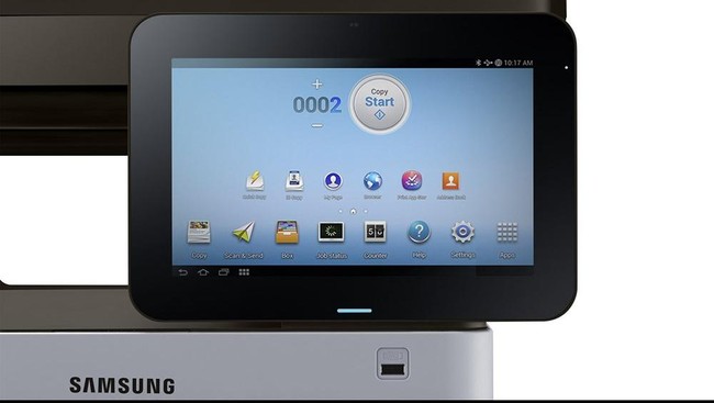 Bukan cuma jam tangan atau televisi yang kini menggunakan Android, mesin cetak pun dibuat Samsung menjadi pintar dengan sistem operasi tersebut.