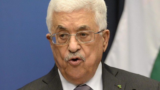 Presiden Palestina Mahmoud Abbas menyebut Duta Besar AS untuk Israel, David Friedman, "anak anjing" dalam sebuah pidato di Ramallah, Selasa (20/3).
