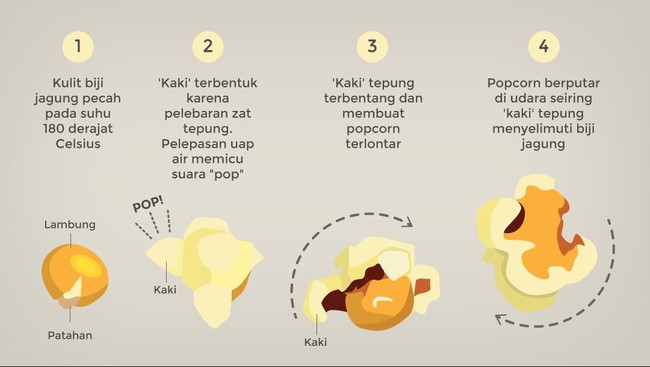 Misteri letupan dan bunyi 'pop' saat memasak jagung berondong akhirnya terungkap melalui penelitian menggunakan kamera. Ada aspek ilmiah di dalamnya.