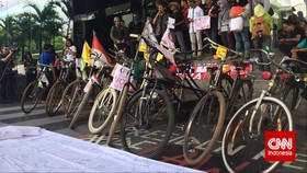 Jambore Onthelis Meriahkan Kota Malang