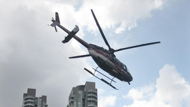 Layanan taksi helikopter sudah disediakan di Bandara Internasional Soekarno-Hatta sejak 2019.