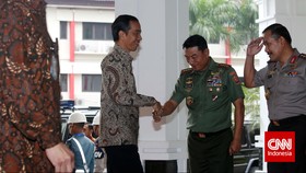 Jokowi Bertemu Petinggi TNI Bahas Anggaran Pertahanan