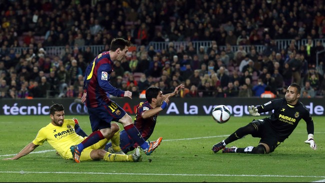 Barcelona dan Villarreal akan saling berhadapan di Stadion El Madrigal pada leg kedua semifinal Piala Raja, Rabu (4/3) waktu setempat.