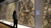 Kreasi Seniman Latin Hiasi Sudut Detroit Karya pasangan seniman keturunan Meksiko, Frida Kahlo dan Diego Rivera, siap dipamerkan di Detroit Institute of Arts, Michigan, AS, mulai 15 Maret 2015.