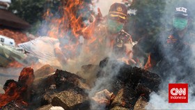 Narkotik Senilai Lebih Dari Rp 16,9 Miliar Dilebur Jadi Debu