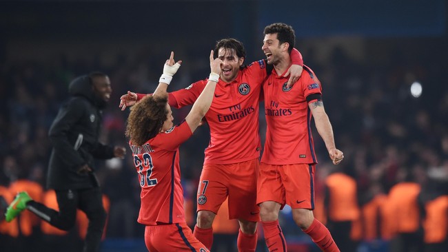 Paris Saint-Germain meraih kemenangan tipis 3-2 atas Benfica pada pertandingan International Champions Cup 2015 di Stadion BMO Field, Toronto.