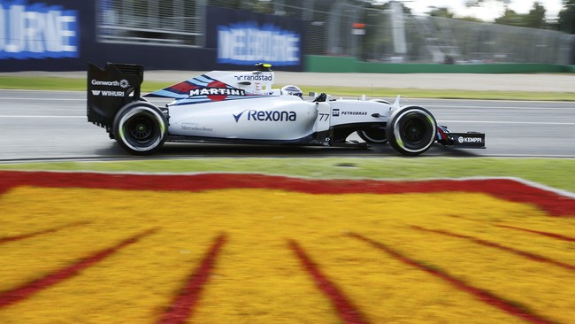 Williams untuk kali pertama memuncaki tes resmi F1 2016 setelah Valtteri Bottas menjadi yang tercepat pada tes hari kedua di Sirkuit Katalonia, Rabu (2/3).