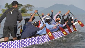 Indonesia Raih Medali Perunggu dari Tim Perahu Naga Putra