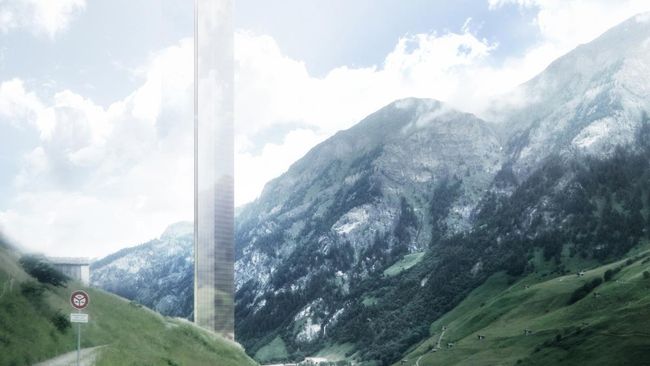 Hotel megah transparan berdesain ramping, dengan fasilitas spa lengkap ini akan dikelilingi oleh pemandangan alam Swiss yang menyegarkan mata.