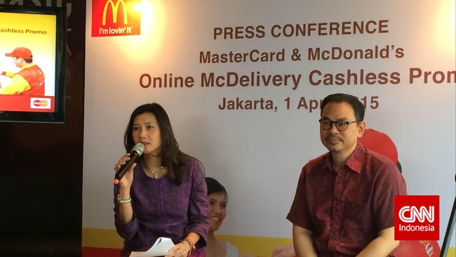 MasterCard memasang target jumlah transaksi elektronik McDelivery bisa mencapai 6 ribu sampai 10 ribu transaksi dalam tiga bulan ke depan.