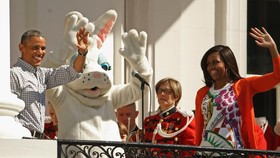 Kelinci Raksasa Mengganggu Pidato Barack Obama