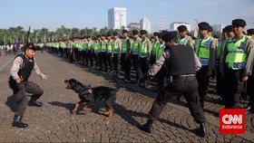Ribuan Personel Polisi Siap Jaga KAA di Jakarta