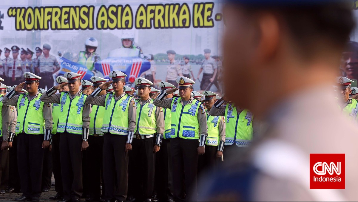 Ribuan Personel Polisi Siap Jaga KAA di Jakarta