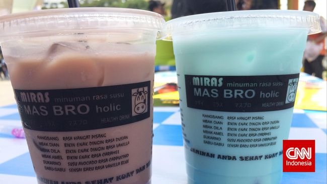 Anda bisa datang ke Kedai Miras Mas Bro. Jangan salah sangka dulu. Maksud miras di sini bukanlah minuman keras melainkan minuman rasa susu. 