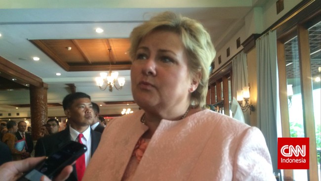 Kedatangan Perdana Menteri Norwegia Erna Solberg ke Indonesia adalah untuk menjajaki peluang kerjasama bidang maritim dan energi.