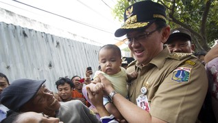 Pedagang Tanah Abang Antusias Sambut Ahok