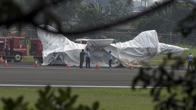 F-16 yang Terbakar Rencananya untuk Pengamanan KAA