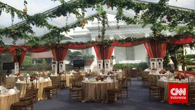 Gala Dinner KAA, Halaman Tengah Istana Disulap Jadi Memukau