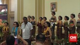 Makan Siang Sarat Budaya Delegasi KAA di Istana Bogor Hari ini (22/4), para delegasi Konferensi Asia Afrika (KAA) mengadakan acara makan siang di Istana Bogor.