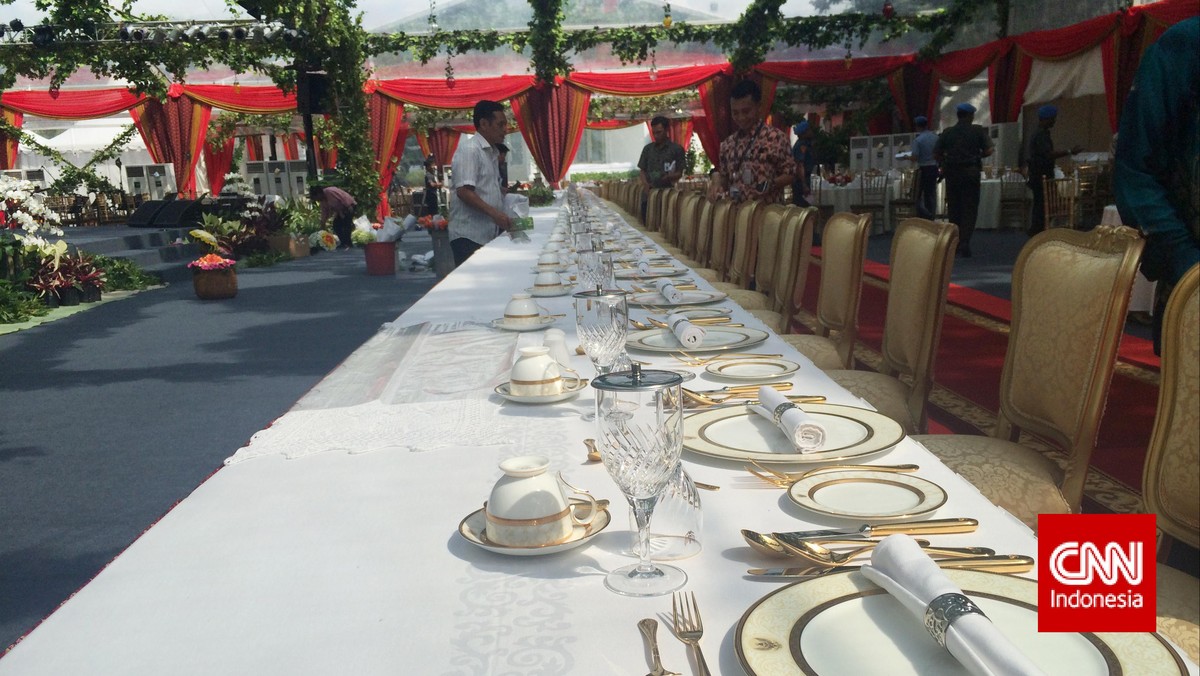 Istana Bersolek untuk Pesta Kebun Delegasi KAA Malam Ini