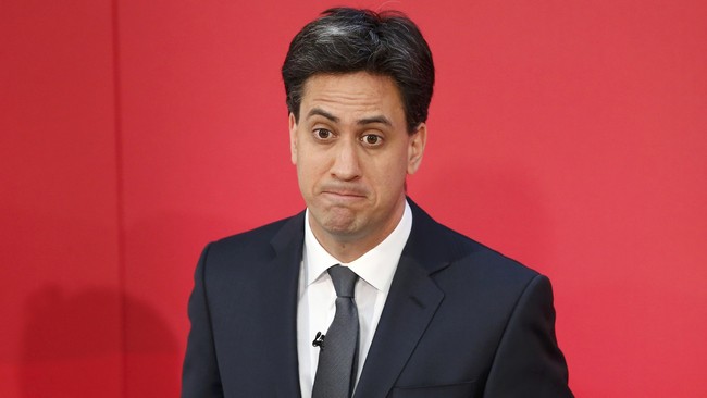 Publik Inggris dikejutkan dengan pembajakan laman Wikipedia PM David Cameron menjadi foto besar rivalnya, Ed Miliband, di bawah tulisan "Pilih Partai Buruh".