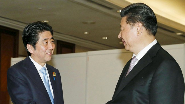 Media Jepang melaporkan bahwa Jepang tak hadir dalam peringatan PD II di China, karena ekspansi militer China di kawasan itu.