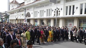 Jokowi, Xi Jinping, Mswati, Menandatangani Bandung Message