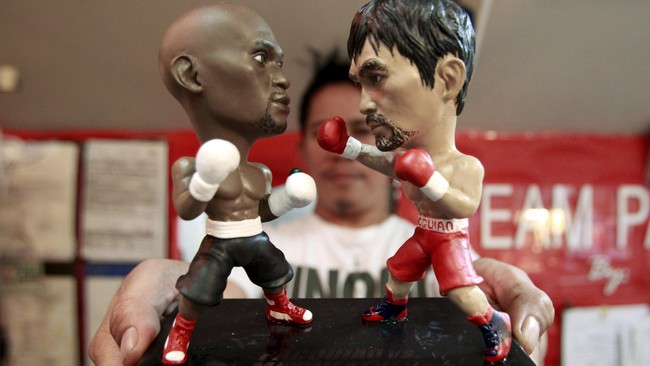 Floyd Mayweather Jr menilai pertarungan dirinya dengan Manny Pacquiao sebagai sebuah pertarungan yang biasa-biasa saja antara dua orang petinju bertalenta.