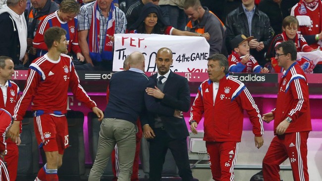 Pep Guardiola pernah menyatakan klubnya menghendaki treble musim ini, namun ia gagal mewujudkannya. Guardiola hanya bisa memberikan satu trofi, Bundesliga.