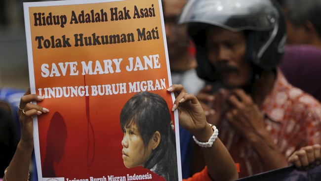 Apabila keterangan Mary Jane dibutuhkan Kepolisian Filipina dalam kasus perdagangan manusia, maka pihak Filipina harus mendatangi Mary di Indonesia.