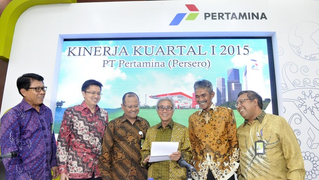 Dari target laba sebesar US$ 1,7 miliar, manajemen Pertamina baru bisa mengantongi US$ 480 juta akibat harga minyak yang rendah.