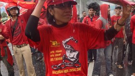 LMND Bergabung di Demo Besar Buruh Hari Ini