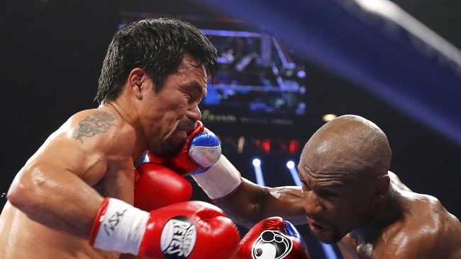 Seorang pelawak Amerika Serikat mengatakan pertarungan antara Floyd Mayweather Jr. dan Manny Pacquiao harus berlangsung di ring lebih kecil.
