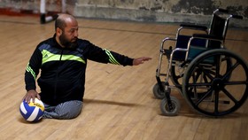 Potret Atlet Voli Penyandang Disabilitas di Palestina