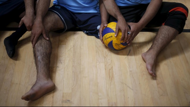 Potret Atlet Voli Penyandang Disabilitas Di Palestina