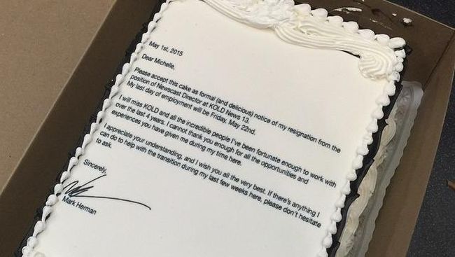 Mark Herman memutuskan untuk mengundurkan diri dari pekerjaannya dengan cara yang unik.
