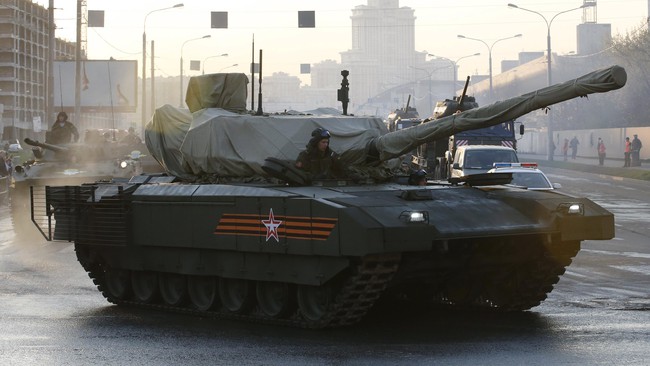 Rusia akan memamerkan kendaraan tempur terbaru mereka dalam Parade Hari Kemenangan Sabtu mendatang di Moskow.
