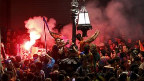 Foto-Foto Perayaan Barcelona Rebut Gelar La Liga