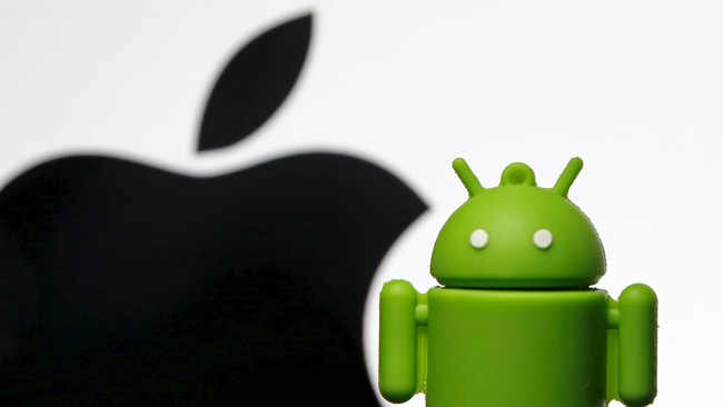 27 persen pengguna Android di Inggris, Jerman, Perancis, Italia dan Spanyol telah beralih menggunakan iPhone.