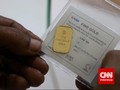 Emas Antam Turun Jadi Rp665 Ribu per Gram di Awal Pekan