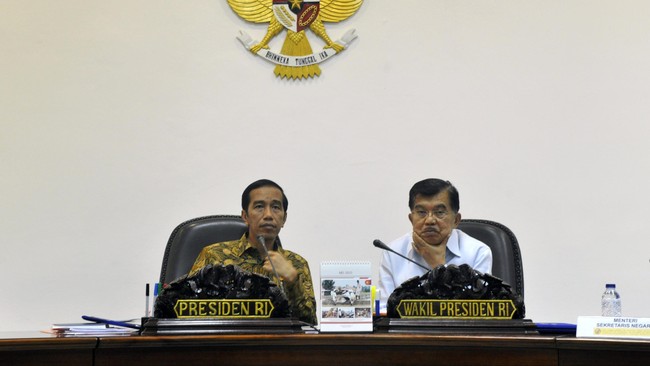 "Tidak bicarakan utang, IMF itu kan menjaga ekonomi dunia stabil. Kalau ada negara yang bermasalah itu yang dibantu," ujar Wapres JK.