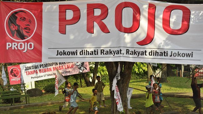 Relawan Pro Jokowi (Projo) mengumumkan support kepada empat tokoh nan digadang-gadang bakal menjadi calon gubernur di Pilkada 2024.