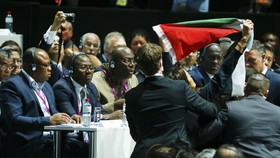 Dukungan dan Bendera Palestina di Tengah Kongres FIFA