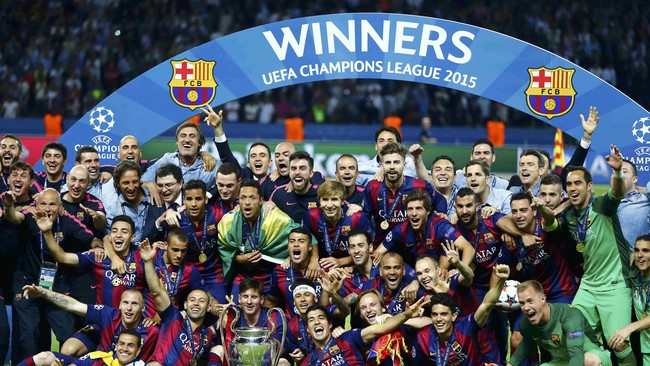 Kemenangan Barcelona di Liga Champions menyisakan masalah terkait perilaku para suporternya dan terancam hukuman denda dari UEFA.