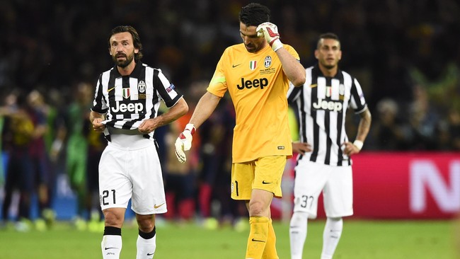 Juventus adalah tim yang paling banyak kalah di partai final Liga Champions yakni enam kali, termasuk final dini hari WIB tadi melawan Barcelona di Berlin.